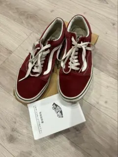 バンズ　vans スニーカー　ワインレッド　27