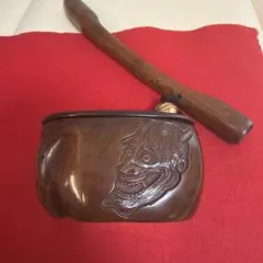2121 骨董 古い煙草入れ 根付彫刻キセル入れ 時代物 - メルカリ