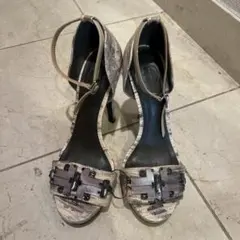 トリーバーチTory Burch ベージュ サンダル 高ヒールのサムネイル