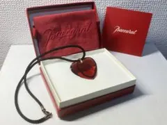 バカラ　925 ハートネックレス　レッド　箱付き　ジャンク品