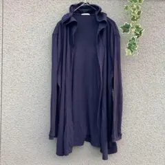 【シネマクラブ】L♡フード付きカーディガン 羽織り フーディ ボタンなし