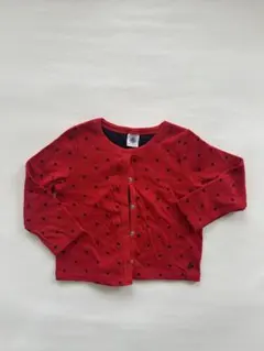 プチバトー コットンカーディガン　4a100