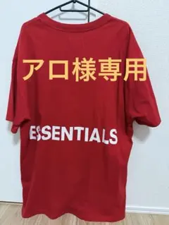 ESSENTIALS Tシャツ 赤 バックロゴ L オーバーサイズ　ストリートのサムネイル