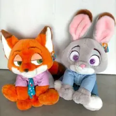 ズートピア ニック ジュディ ぬいぐるみ 2点セット コストコ
