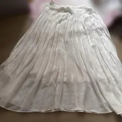 UNIQLO ホワイトプリーツロングスカート M