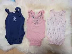 まとめ売り　ベビー肌着3点セット（うさぎ柄）