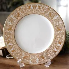 美品✨人気絵柄！オールドノリタケ金盛上花籠装飾マルキ印プレート 皿