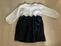 【美品】green label relaxing 長袖ワンピース 115cm