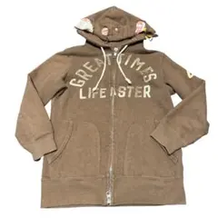 デニムダンガリー　DENIM DUNGAREE ブラウンパーカー　120cm