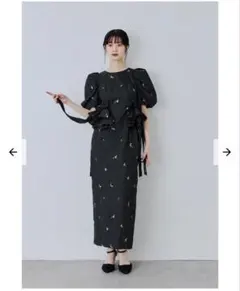 【新品タグ付き】ANDRÉSD アンドレスblossom frill dress