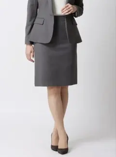 suits squareタイトスカート／ウォッシャブル／ギャバストレッチ／無地のサムネイル