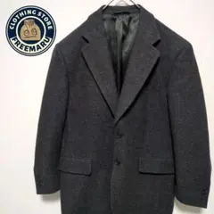 テーラードジャケット　シングル　カシミヤ100%　背抜き　ヘリンボーン　AB3