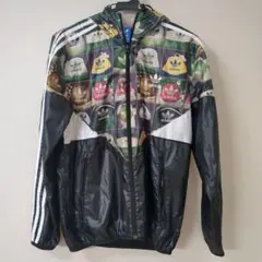 adidas フード付きナイロンジャケット