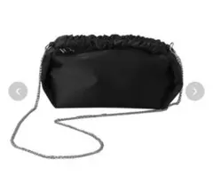【完売商品】コカ⭐︎サテンワンハンドル2wayバッグ　黒のサムネイル