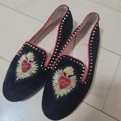 Christian Louboutin 黒 フラットシューズ