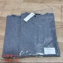 新品　シャツ TC ワッフル クルーネック 半袖サーマルTシャツ メンズ LL