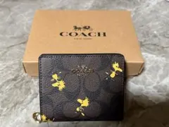 COACH 二つ折り財布 イエロー