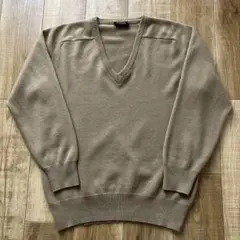 100% PURE CASHMERE Vネックセーター