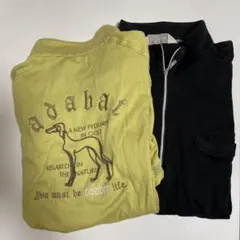 adabat ハーフジップ ポロシャツ ブラックのサムネイル
