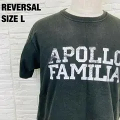 【reversal】プリントTシャツ Lサイズ ブラックのサムネイル