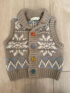 ノルディック柄 ベビーベスト