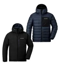 モンベル コロラドパーカ リバシブル ダウンジャケット ネイビー ブラック 美品