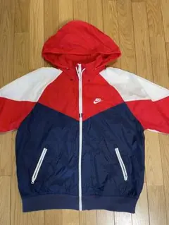 Nike フード付きウィンドブレーカー レッド/ネイビー