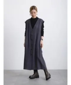 サマンサモスモスブルー＊ジレジャンパースカート