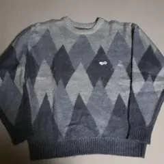 coen PENNEYS（ぺニーズ）ビッグシルエットジャガード柄シャギーニット