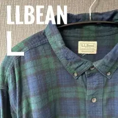 90s LLBean エルエルビーン ネルシャツ シャモアクロス