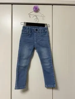 ブランシェスライトブルー裏起毛デニムパンツ100サイズ