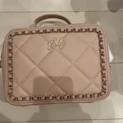 ピンク キルティング ショルダーバッグ