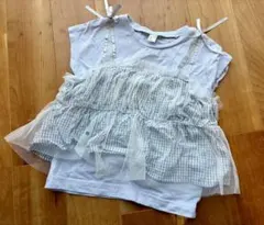 après les cours フリル付きTシャツ 110cm