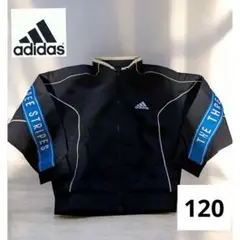 adidas　アディダス　ウインドブレーカー キッズ　ブラック　120
