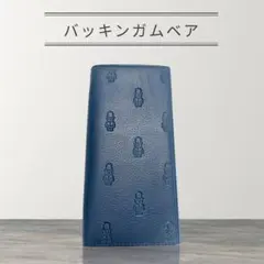 マッキントッシュフィロソフィーバッキンガムベア牛革長財布ネイビー新品のサムネイル