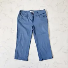 anySiS/クロップドパンツ/3/くすみブルー/ストレッチ/七分丈/オンワードのサムネイル
