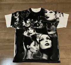 90年代 黒人 ブラックカルチャー 偉人 ウーマン Tシャツ 古着 総柄