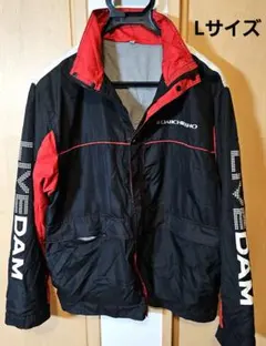 LIVE DAM 防寒ジャンパー Lサイズ 黒/赤第一興商