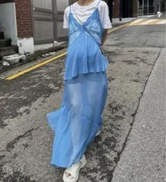 【セール】Ameri vintage アメリビンテージ シアー キャミワンピースのサムネイル
