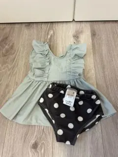 プティマイン ミントグリーン水着セット（女の子）