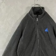 NORTH END フリースジャケット　フルジップ　刺繍ロゴ　グレー　LO24