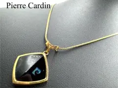 ピエールカルダン Pロゴ ネックレス 黒石 刻印有のサムネイル
