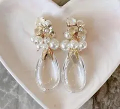 ピアス アレルギー対応　パール　ストーン　お呼ばれ　ブライダル