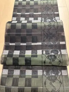 No.6006 袋帯 猫 全通 未仕立 正絹 着物 新品未使用 - メルカリ