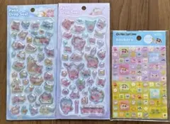 【新品、正規品】 カービー プチドロップシール 2種 クレしんタイルシール付