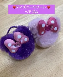 ディズニーリゾート ヘアゴム ミニーちゃん 2個セット