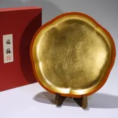 山田平安堂 寿恵廣 扇型 金彩漆器 菓子盆| - メルカリ