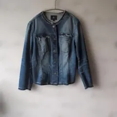 7 For All Mankind デニム ノーカラージャケット Sのサムネイル