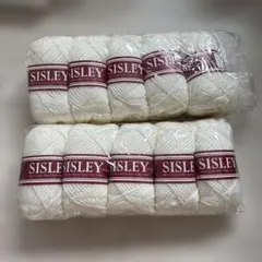 SISLEY シスレー　毛糸　ホワイト