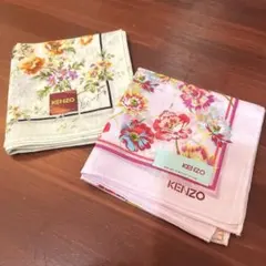 〈新品未使用〉KENZO 花柄ハンカチ2枚セット